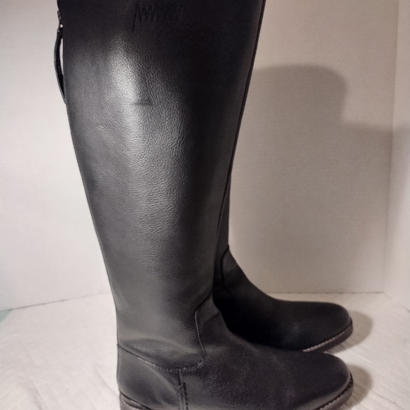 Franco sarto (nwot)black Leather Knee-High Boots women's size 9M - Picture 5 of 14